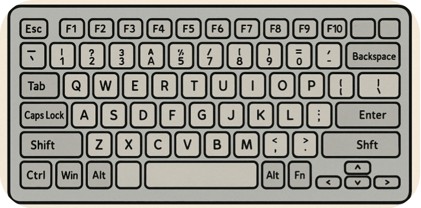 Basic keyboard created by ChatGPT