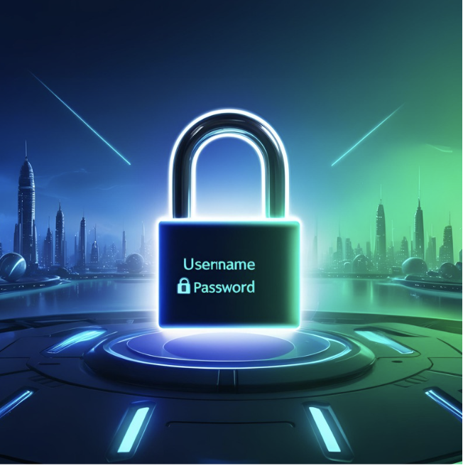 username and password