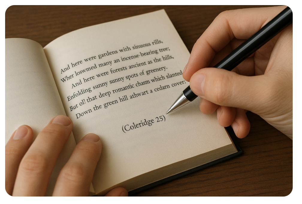 citing poem