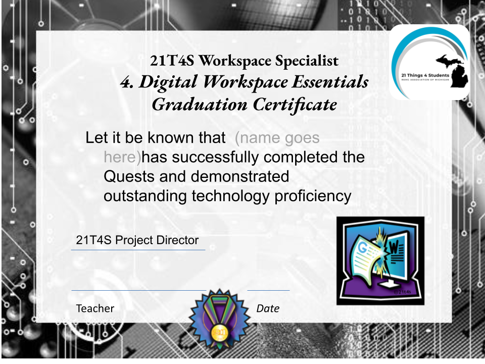 Digital Workspace Essentials Graduation Certificate