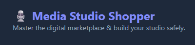 Media Studio Shopper icon directly linked to website activity.
