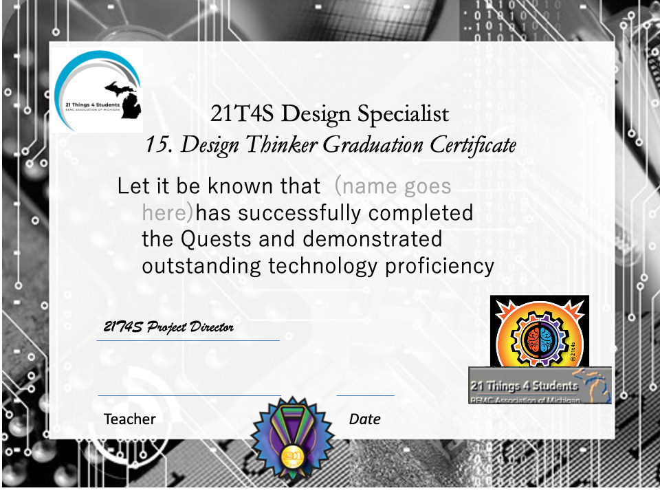 Design Thinking Specialist Graduation Certificate image